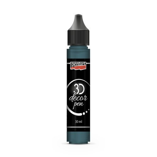 3D Decor pen transparentní PENTART 30 ml SMARAGDOVÁ