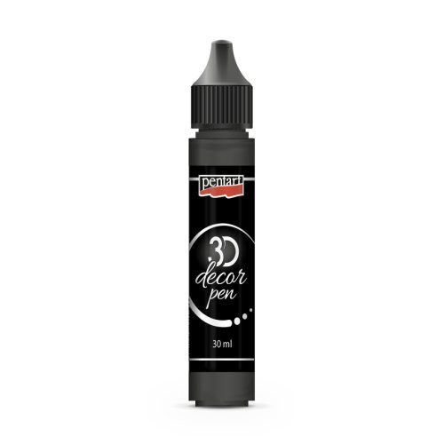 3D Decor pen PENTART 30 ml ČERNÁ
