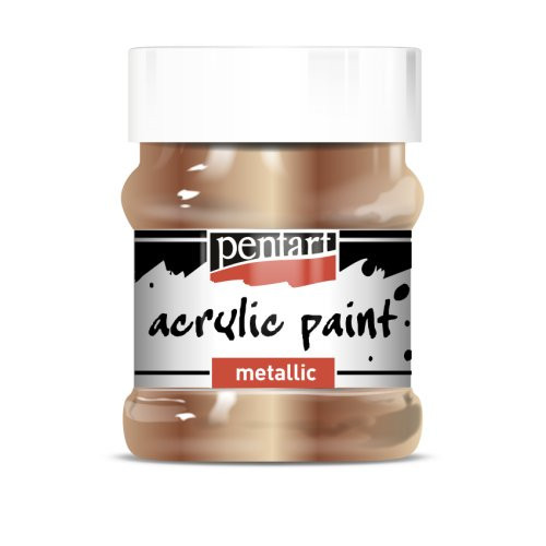 Akrylová barva metalická PENTART 230 ml ANTICKÁ ZLATÁ