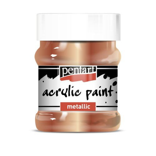 Akrylová barva metalická PENTART 230 ml ANTICKÁ MĚDĚNÁ