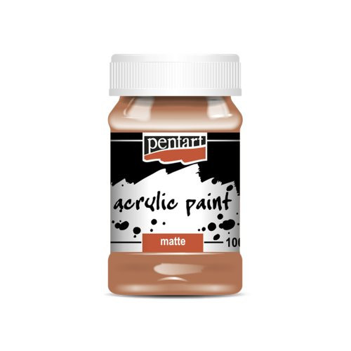 Akrylová barva matná PENTART 100 ml ČERVENOHNĚDÁ HLÍNA