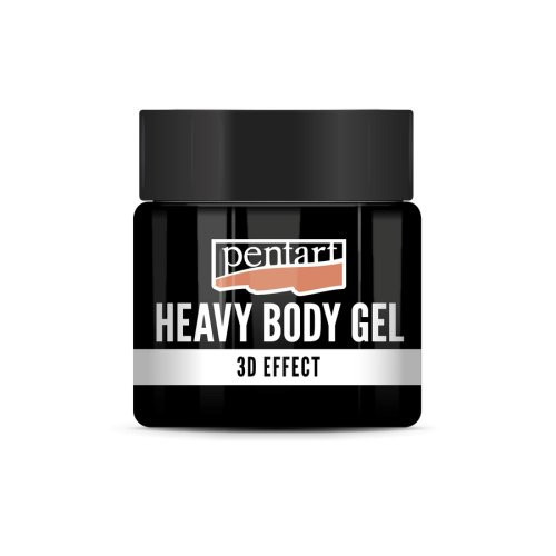 Heavy body gel lesk PENTART 50 ml ČERNÁ