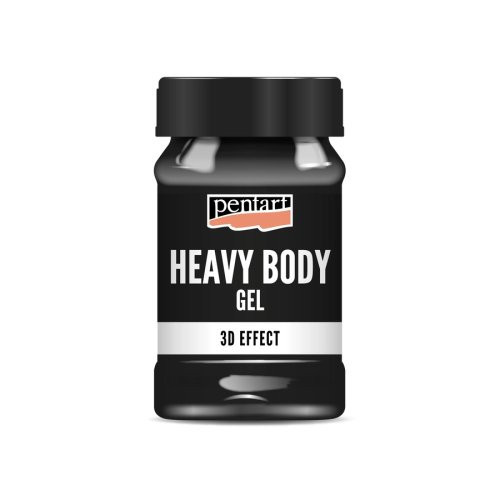 Heavy body gel lesk PENTART 100 ml ČERNÁ