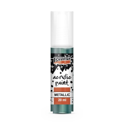 Akrylová barva metalická PENTART 20 ml TEAL ZELENÁ