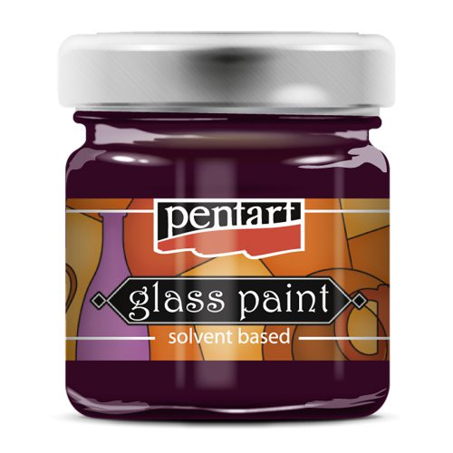 Barva na sklo syntetická PENTART 30 ml KARMÍNOVÁ