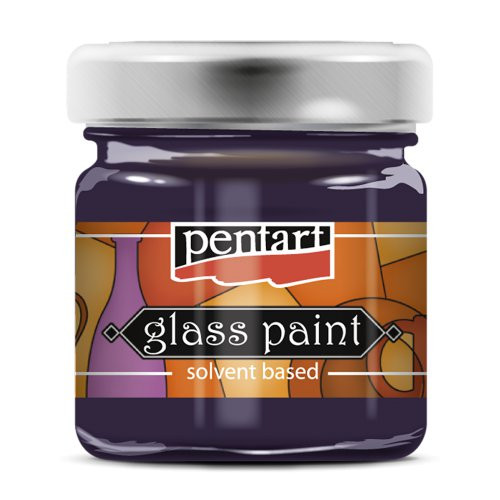 Barva na sklo syntetická PENTART 30 ml PURPUROVÁ