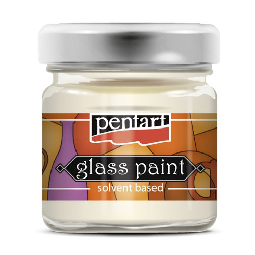 Barva na sklo syntetická PENTART 30 ml BÍLÁ