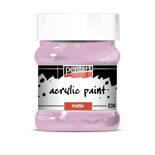 Akrylová barva matná PENTART 230 ml RŮŽOVÁ
