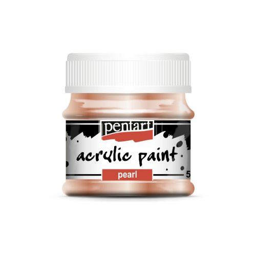 Akrylová barva perleťová PENTART 50 ml MERUŇKOVÁ