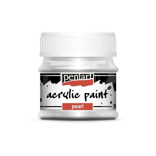 Akrylová barva perleťová PENTART 50 ml ŠEDÁ