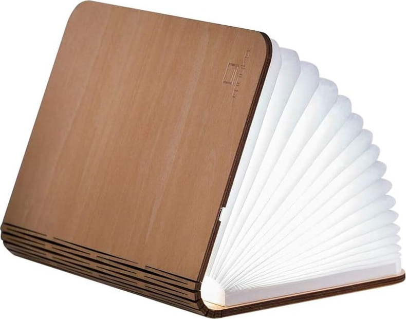 LED stolní lampa v přírodní barvě s textilním stínidlem (výška 2,5 cm) Booklight – Gingko