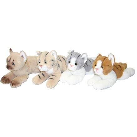 Rappa Plyšová kočka ležící 18 cm ECO-FRIENDLY, více druhů