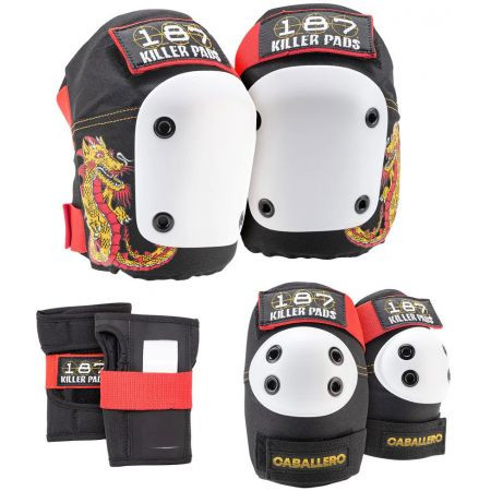 Chrániče 187 Killer Pads Six Pack Set Ca - Černá - S/M