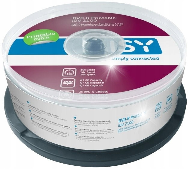 2 x Jvc Pro Dvd-r x16 Print Glossy Voděodolné Cake 25