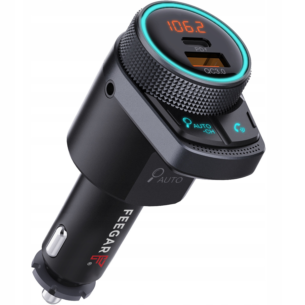 2 x Automobilový Vysílač Feegar Q300 Pro Displej