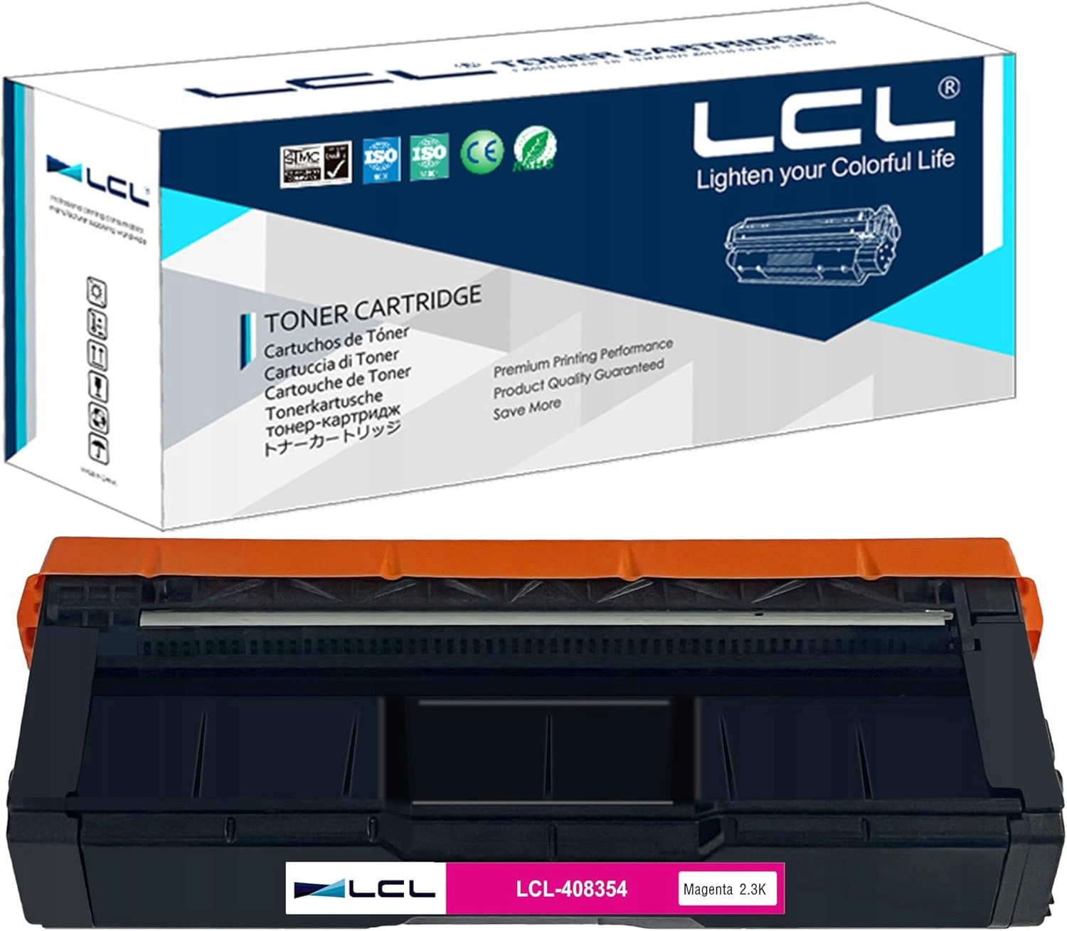 Toner LCL-408354, M C250/M C250FWB/PC300W, náhrada Ricoh, magenta