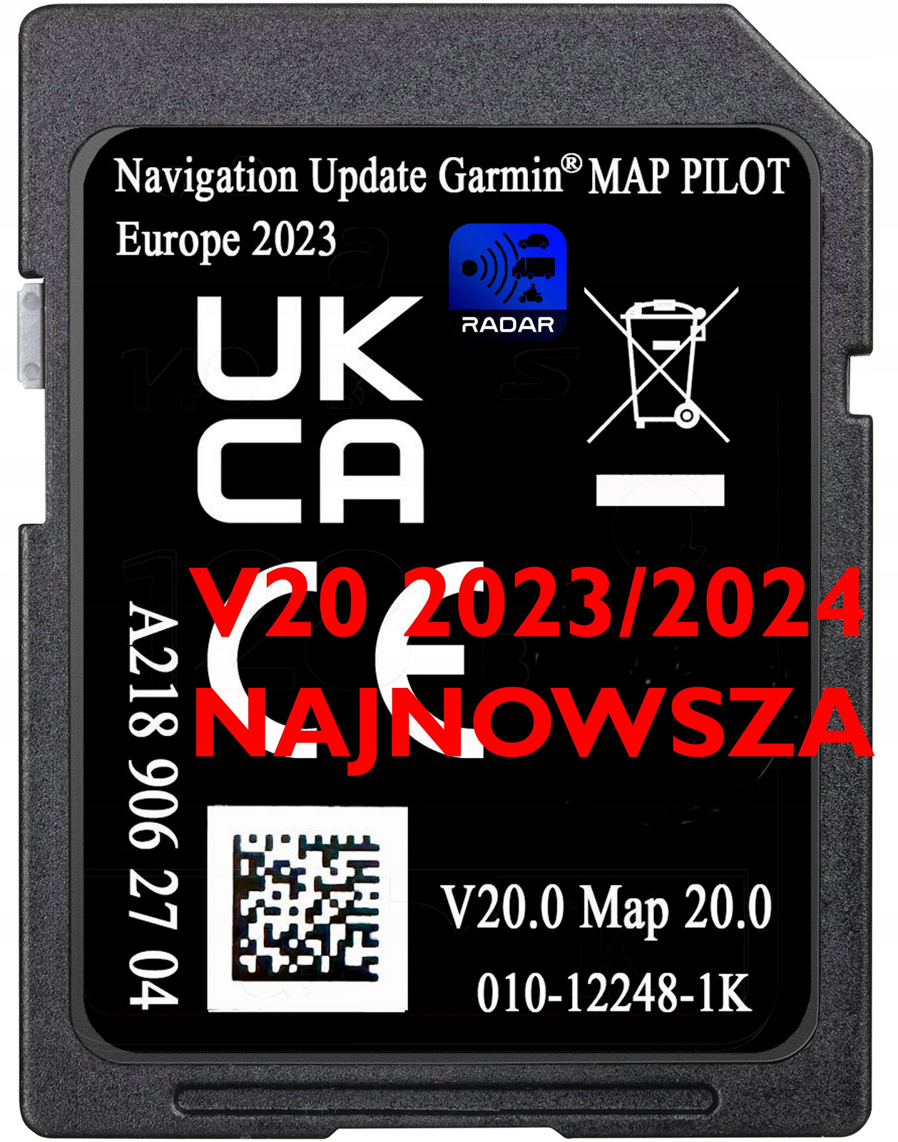 Mapa Karta Pro Navigaci Garmin Map Dálkové Ovládání Mercedes A218 V20 Evropa