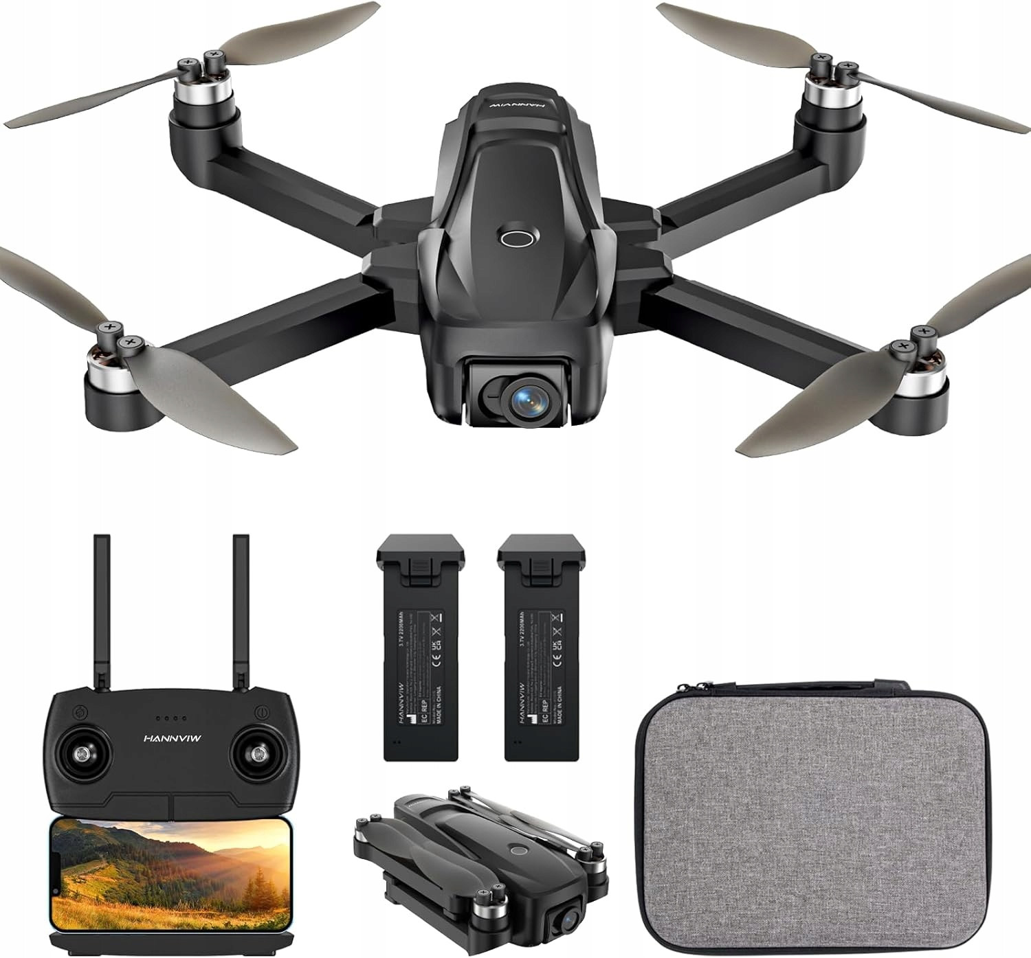Dron s Gps Hannviw H330S, 4K, Fpv 5G, 22x19,5x4,5cm