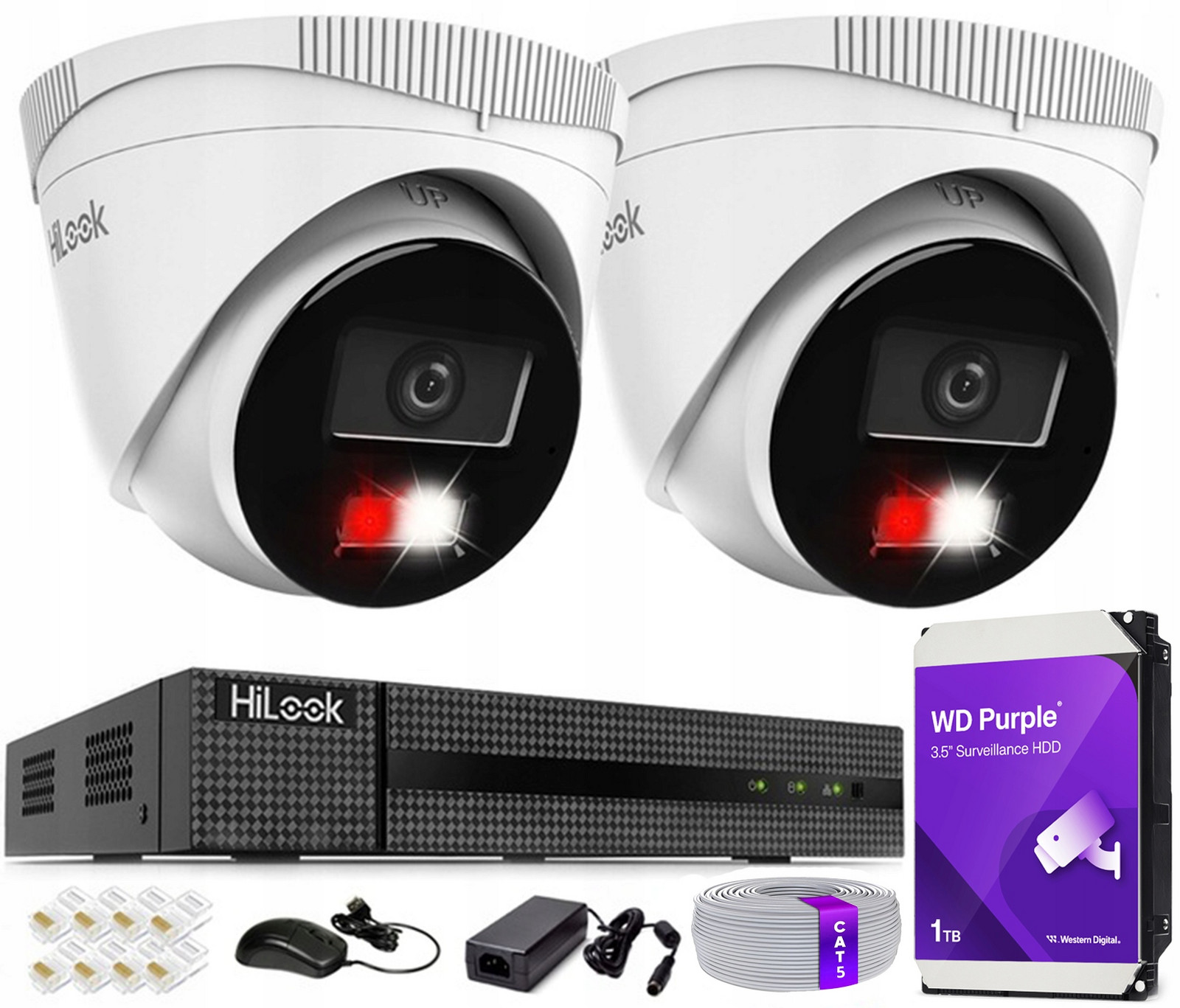 Monitorovací set 8x Kamera 5Mpx rekordér Ahd Tvi Dual Light Dahua