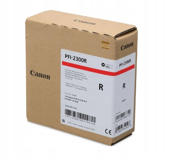 Inkoust Canon PFI-2300 R červený (330 ml) Originální