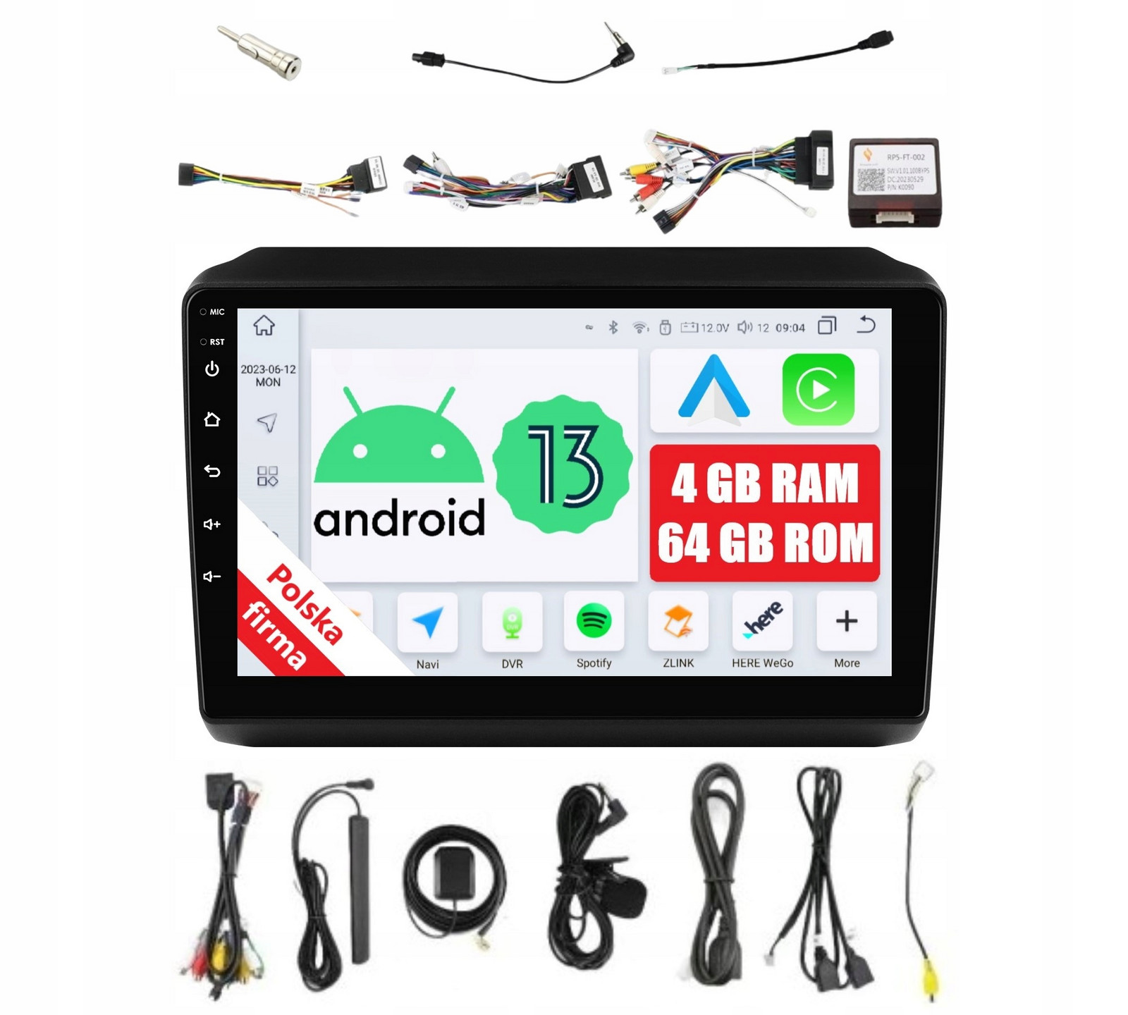 Rádio Android Fiat Ducato III IV Citroen Jumper II III 4 Gb Carplay Dsp Lte