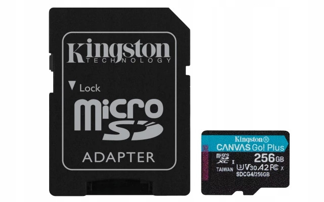 Adaptér Kingston microSDXC Canvas Go Plus 256GB