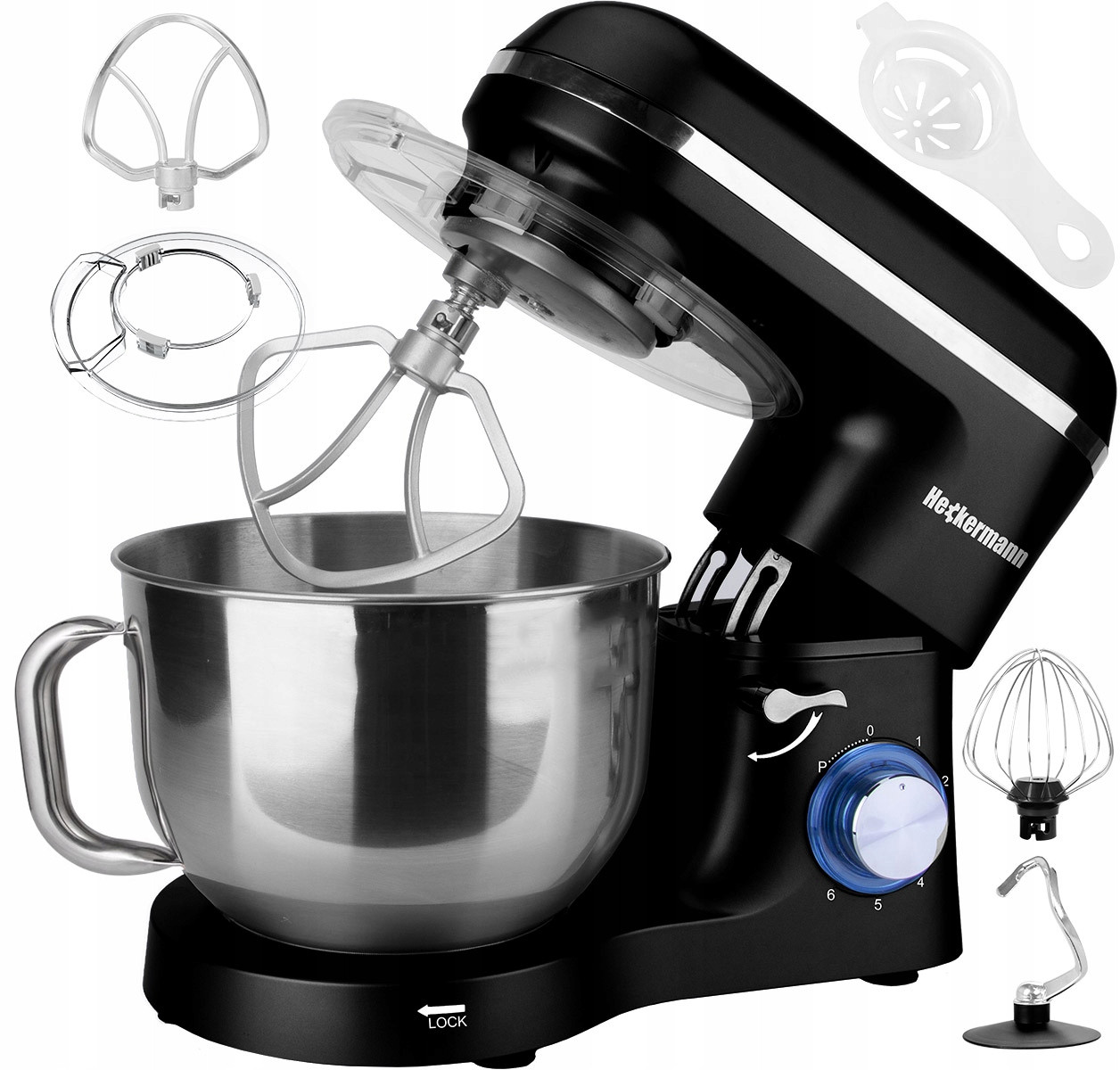 Kuchyňský robot Heckermann SM-1518 2200 W stříbrný/šedý