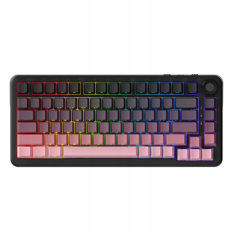AK820MAX 75% těsnění Rgb Tir mechanická klávesnice HotSwap boční kryt klávesnice