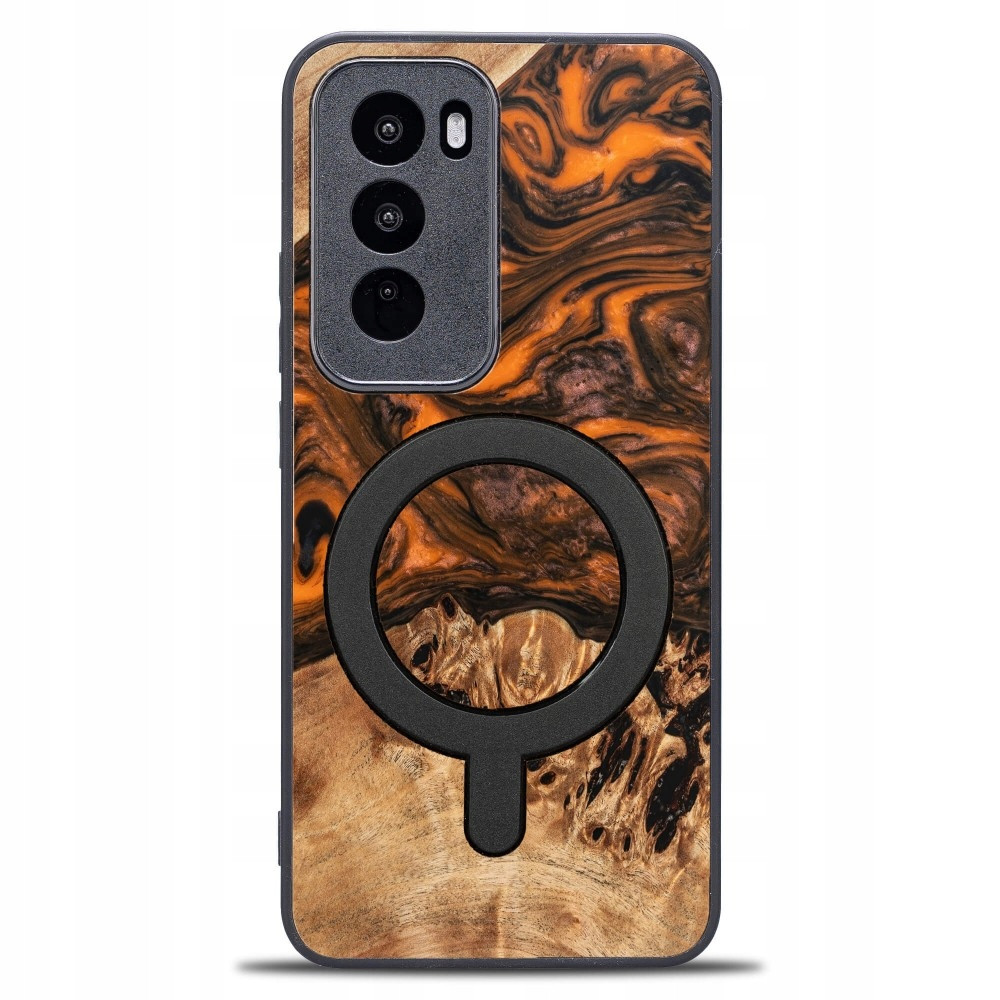 Bewood Unikátní Pouzdro pro Oppo Reno 12 5G oranžové s MagSafe