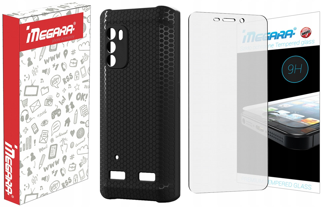 2 x Tvrzené sklo 9H pouzdro pro myPHONE Hammer Iron 4