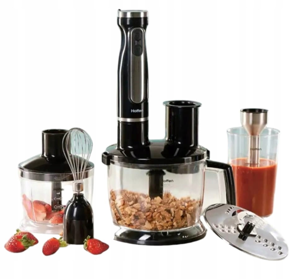 Hoffen Ruční Mixér Set 4v1 1000 W Černý