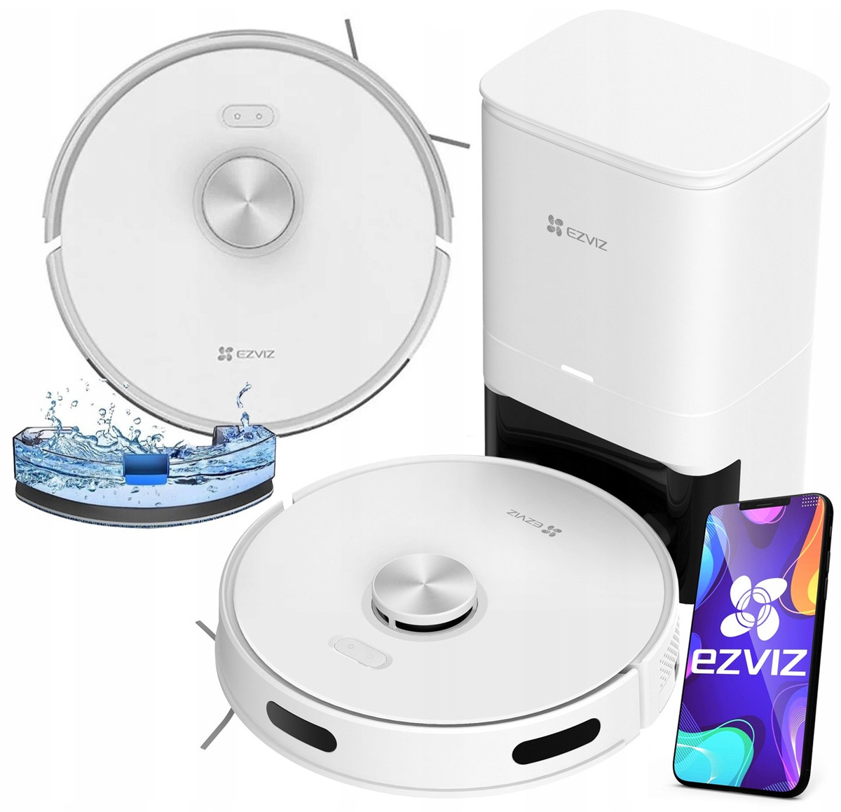 Uklízecí Robot 2V1 Mopovací Vysavač 4000PA Ezviz Aplikace RE4 Plus