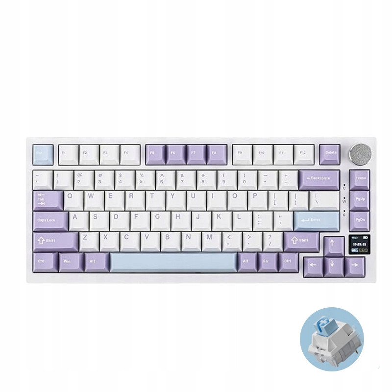 AK820PRO 75% těsnění mechanická klávesnice Tft obrazovka hot-swap Tir-mode Rgb