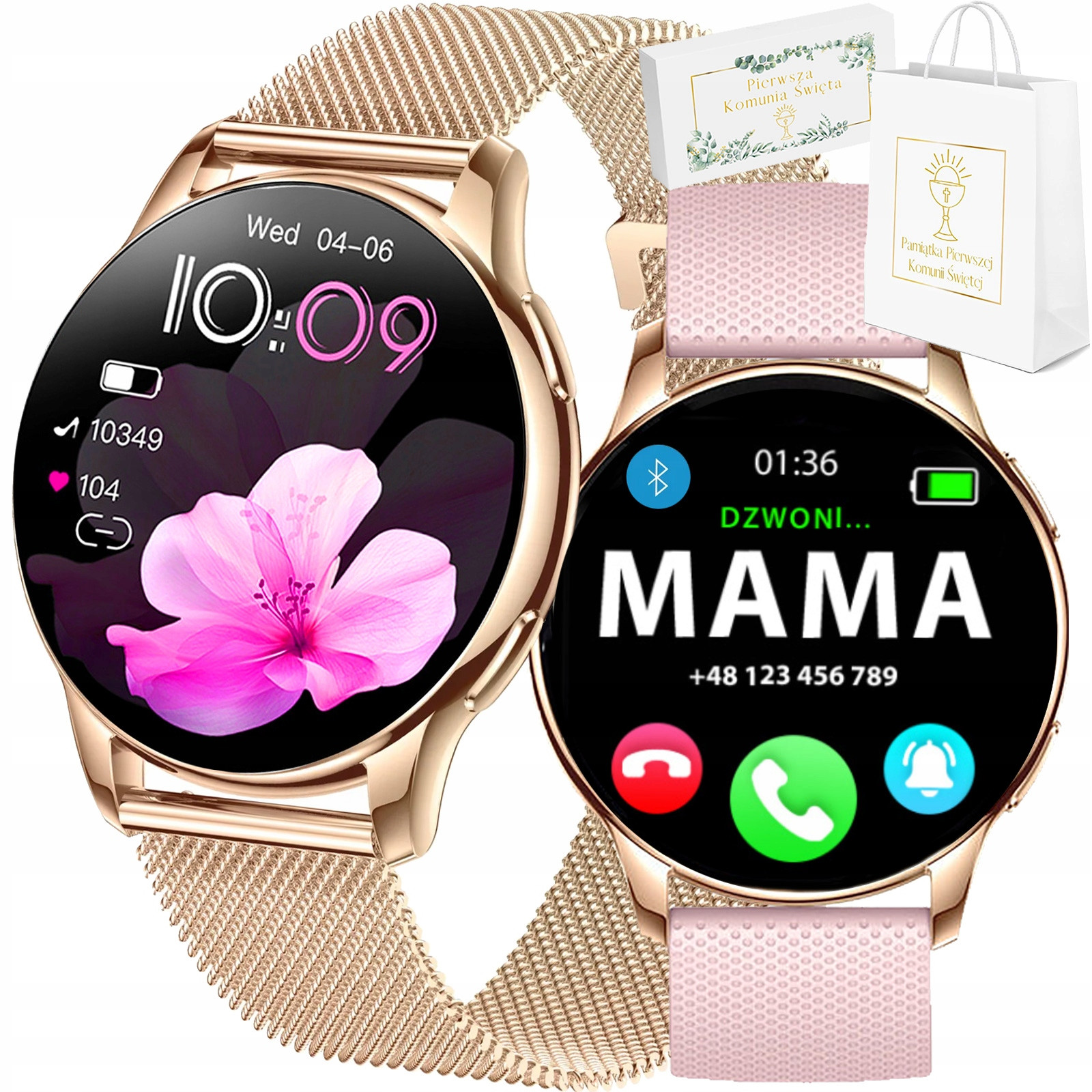 Dětské hodinky Svaté Přijímání Chytré Hodinky Rubicon RNCF30 Amoled Sms Hovory