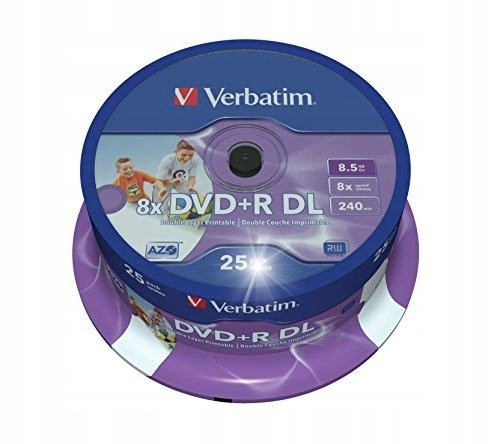 2 x Dvd+r DL Verbatim 8,5GB Double Layer c.25 MKM003 Xbox Navigace