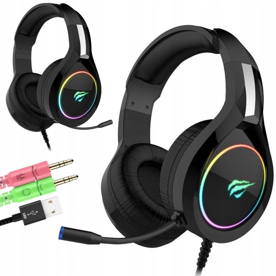 2 x Sluchátka E-sportovní Havit Gamenote H2232D Rgb