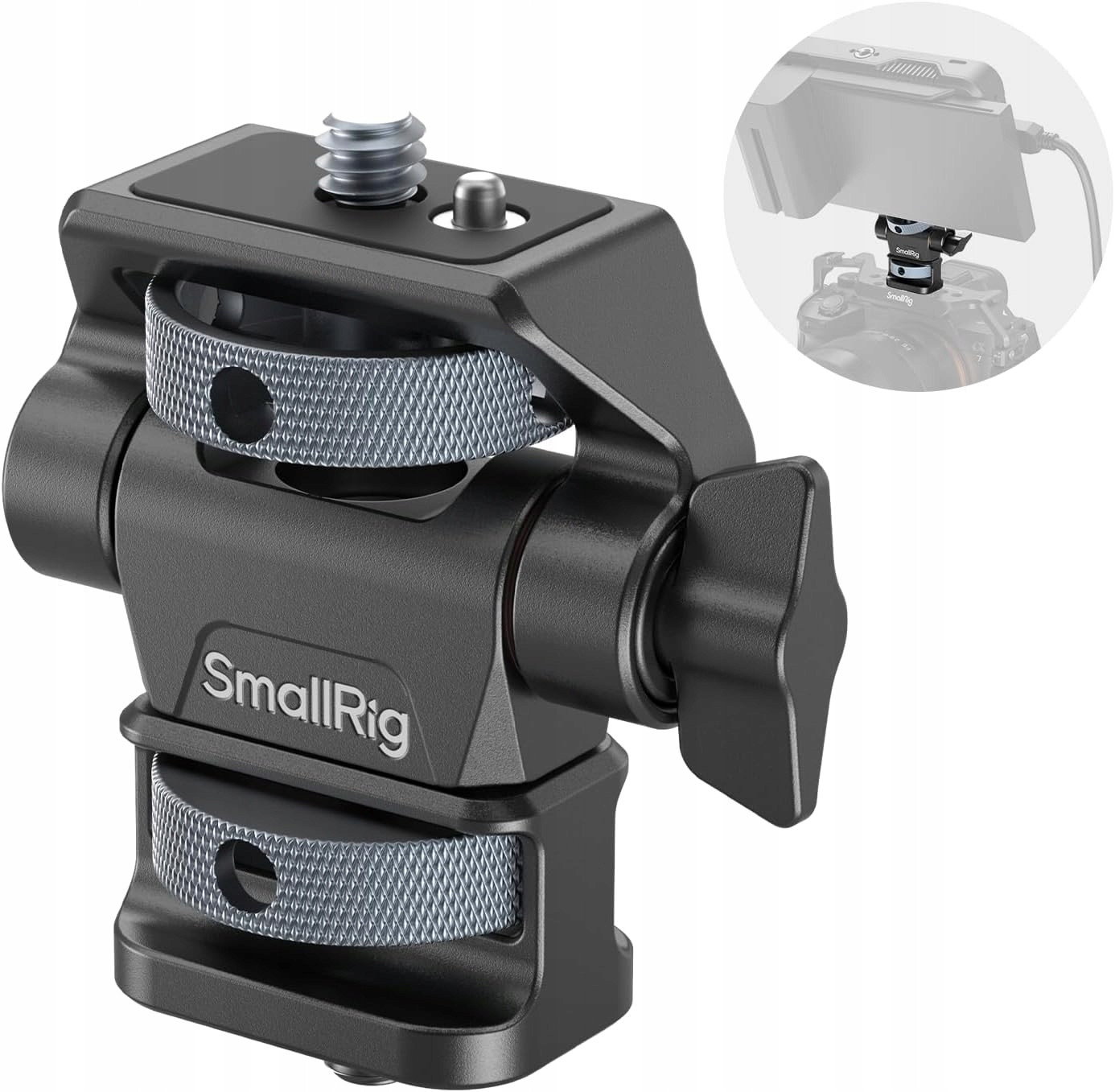 SmallRig 4886 Otočný 360 a nastavitelný držák monitoru 1/4
