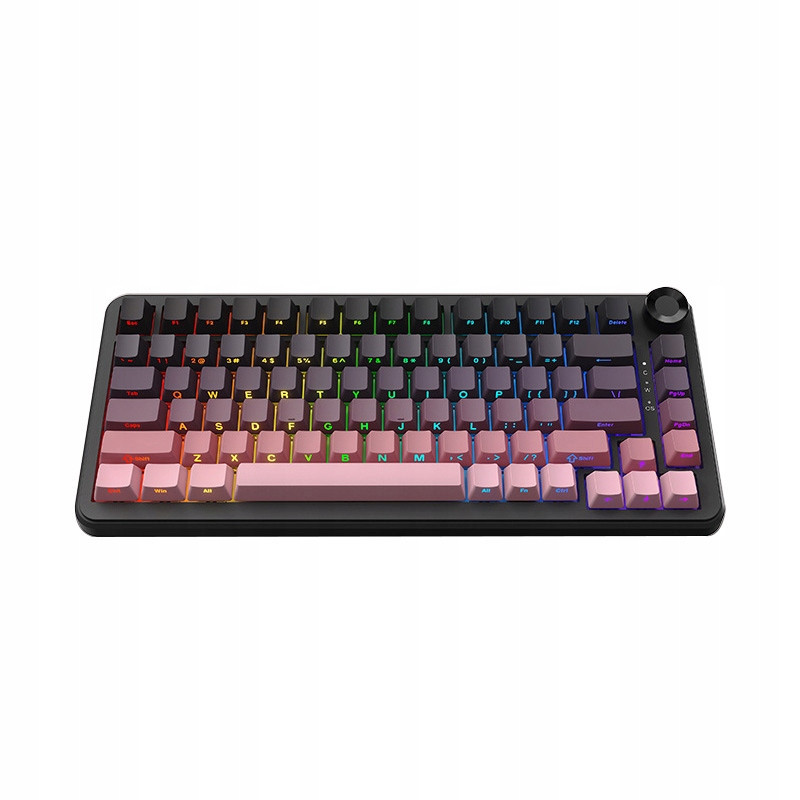 AK820MAX 75% magnetický spínač Drátová mechanická klávesnice HotSwap sied-cap