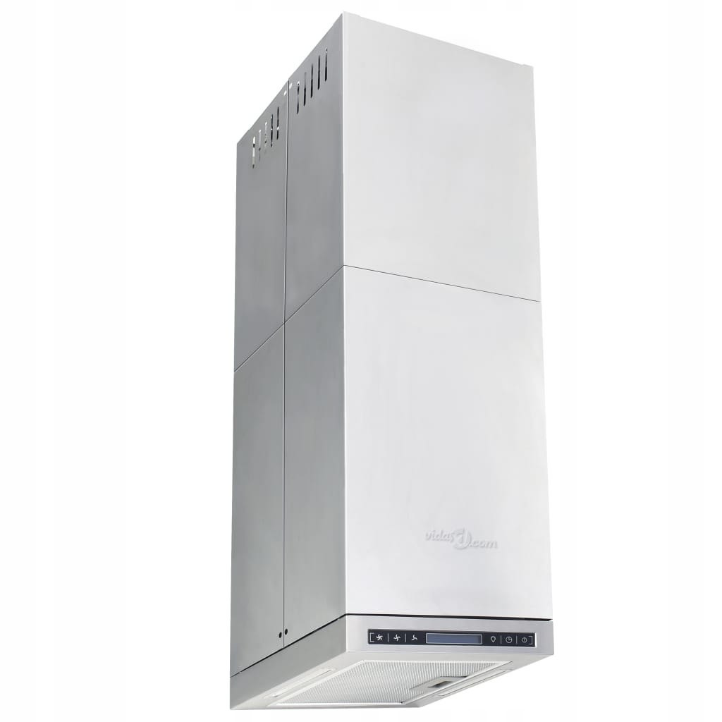 Ostrovní digestoř s dotykovým LCD Led displejem Uhlíkový filtr Trubka Výtahová