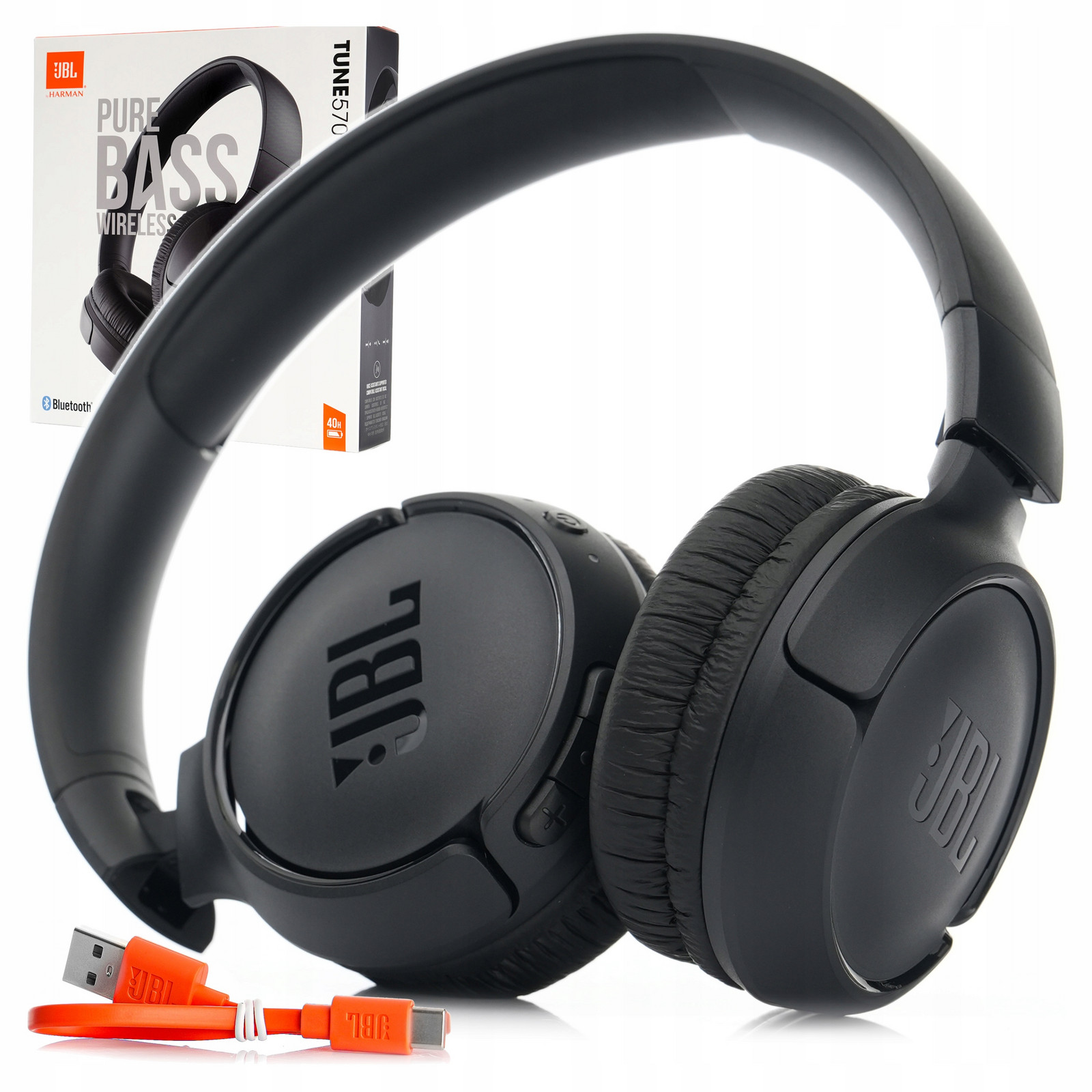 Bezdrátová sluchátka Jbl Tune 570TUNEBT50 Bluetooth s mikrofonem Usb C