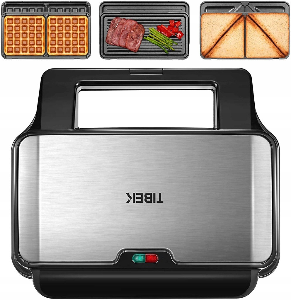 Sendvičovač Tibek SW-2099M stříbrný/šedý 900 W