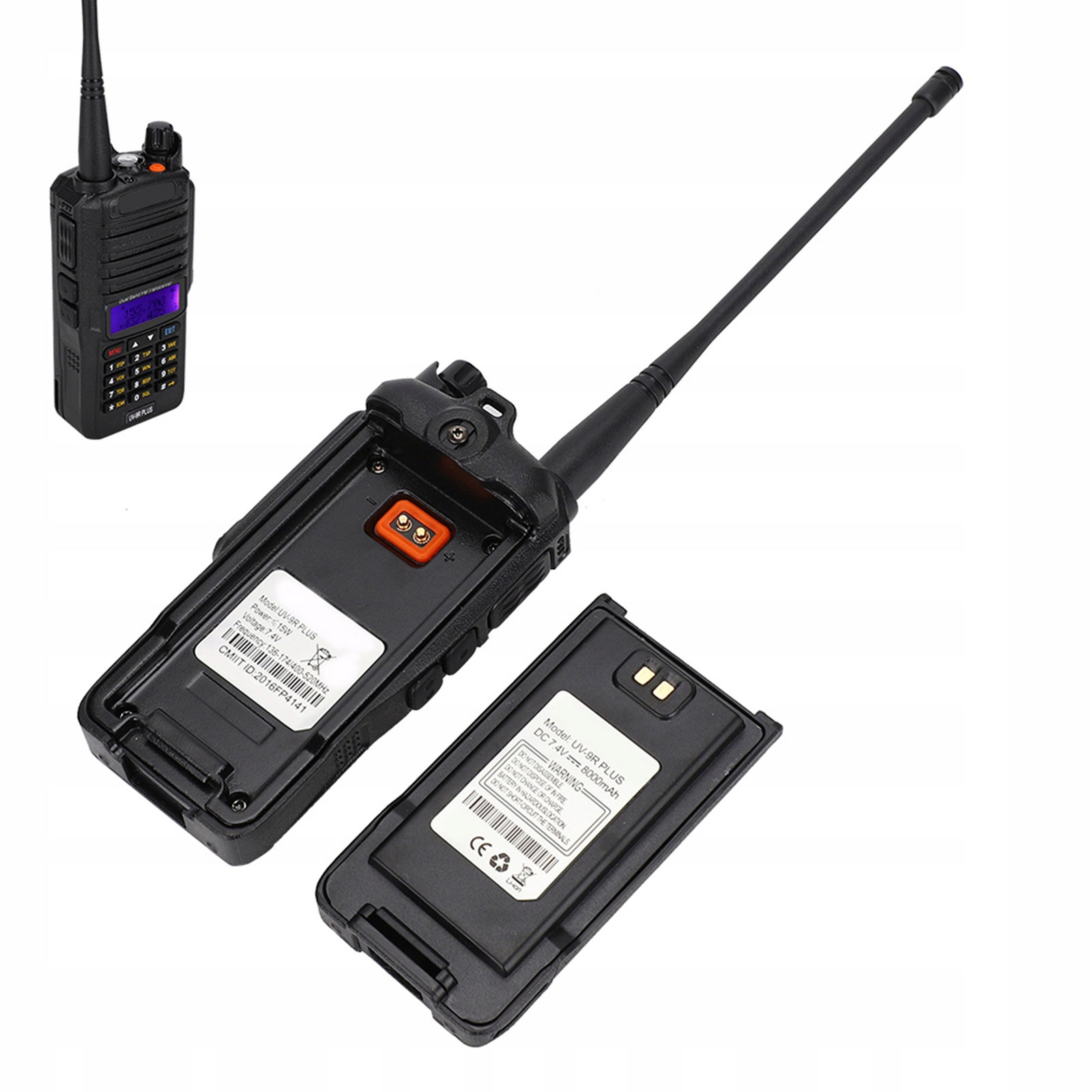 Vysílačka Radiotelefon Baofeng UV-9R Plus Walkie Talkie 2.5PPM Vhf Uhf