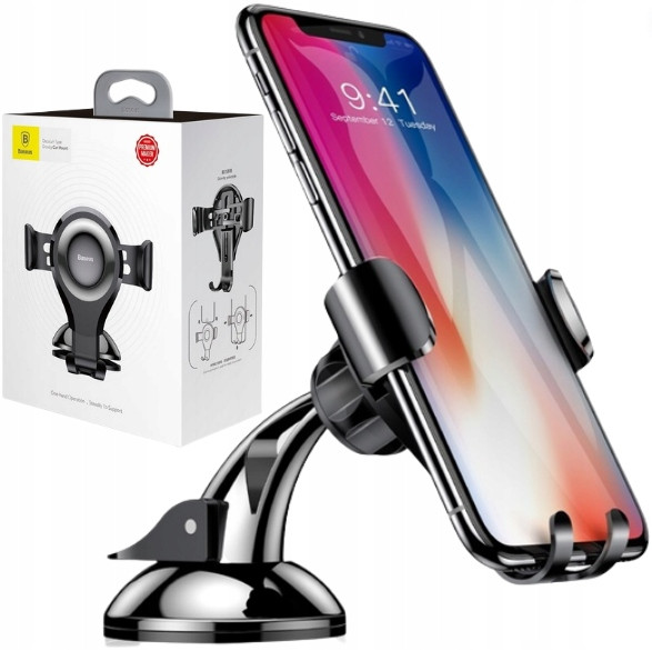 2 x Baseus Gravitační držák na sklo/desku do auta