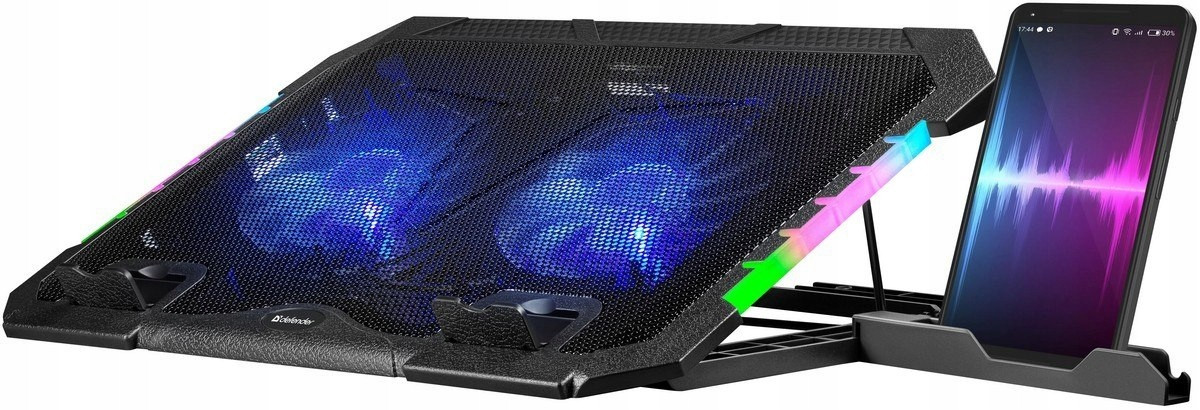 2 x Chladicí podložka pod notebook Notebook do 17' Regulace 2xUSB