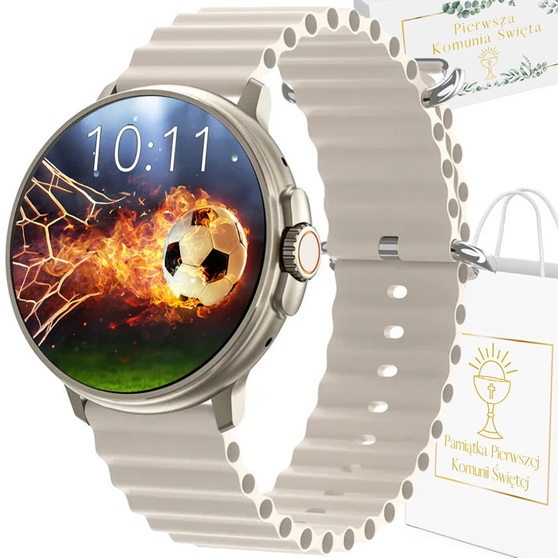 Hodinky Chytré Hodinky Rubicon béžové S Rozhovory Dárek K Svatému Přijímání