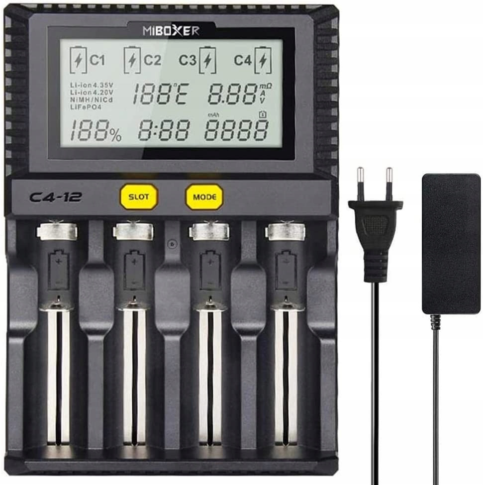 Nabíječka akumulátorů Miboxer C4-12