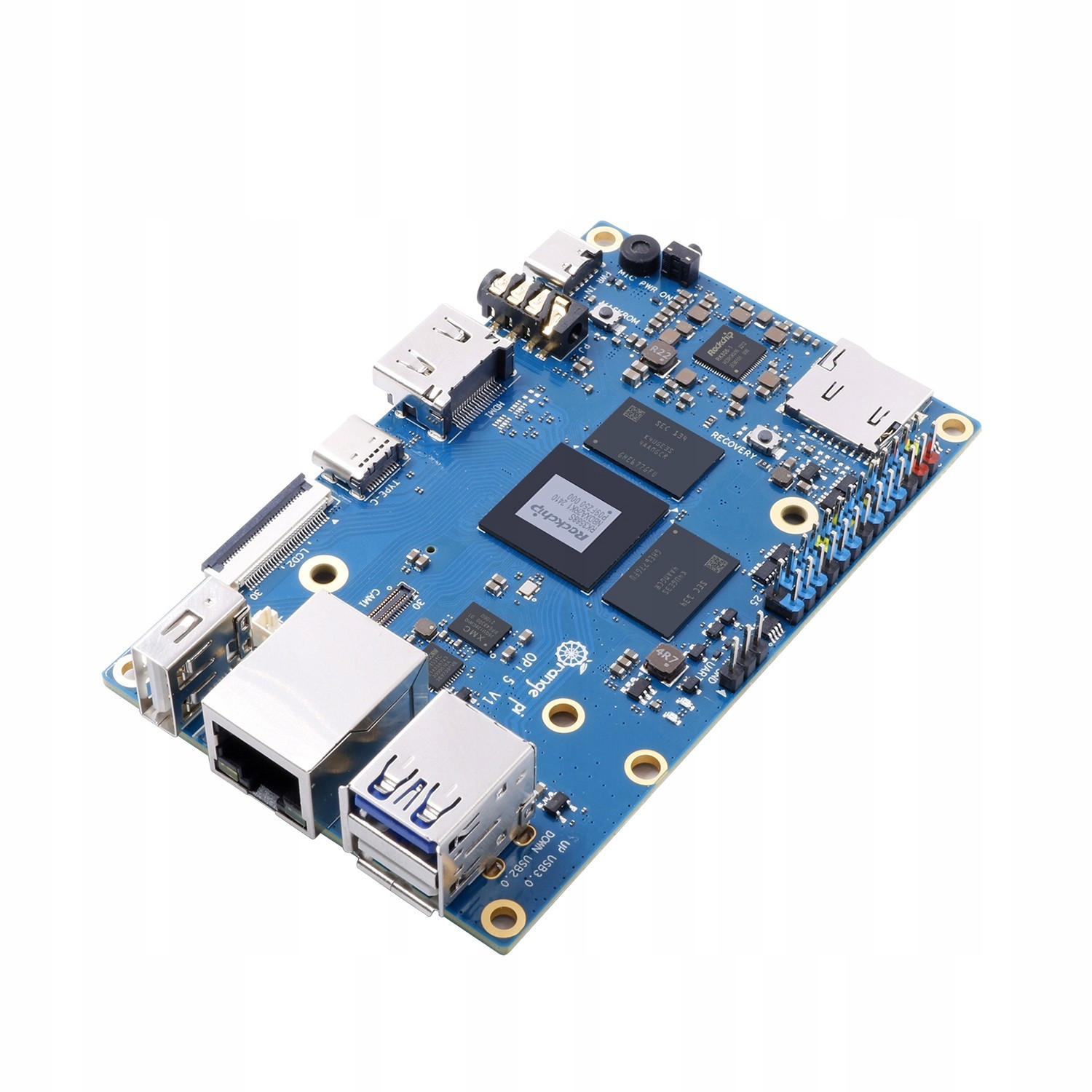 Orange Pi 5 16GB LPDDR4 Hdmi 8K RK3588S M.2 NVMe 6TOPS 8 jader 2.4 GHz