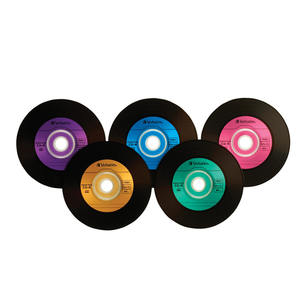 2 x disky Verbatim Cd-r Vinyl Barva 700MB 100ks Audio