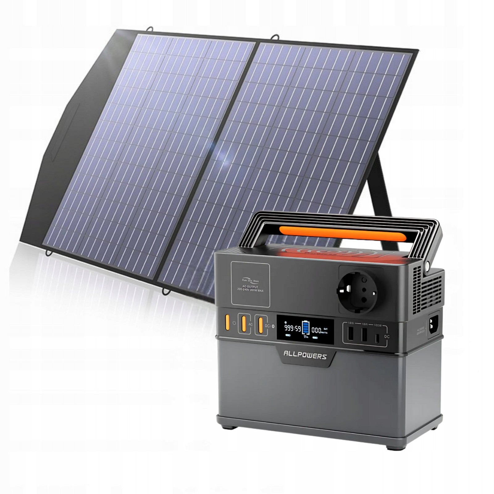 Nouzová Napájecí Stanice Zásobník Energie Allpowers S300 300W Sada Panel