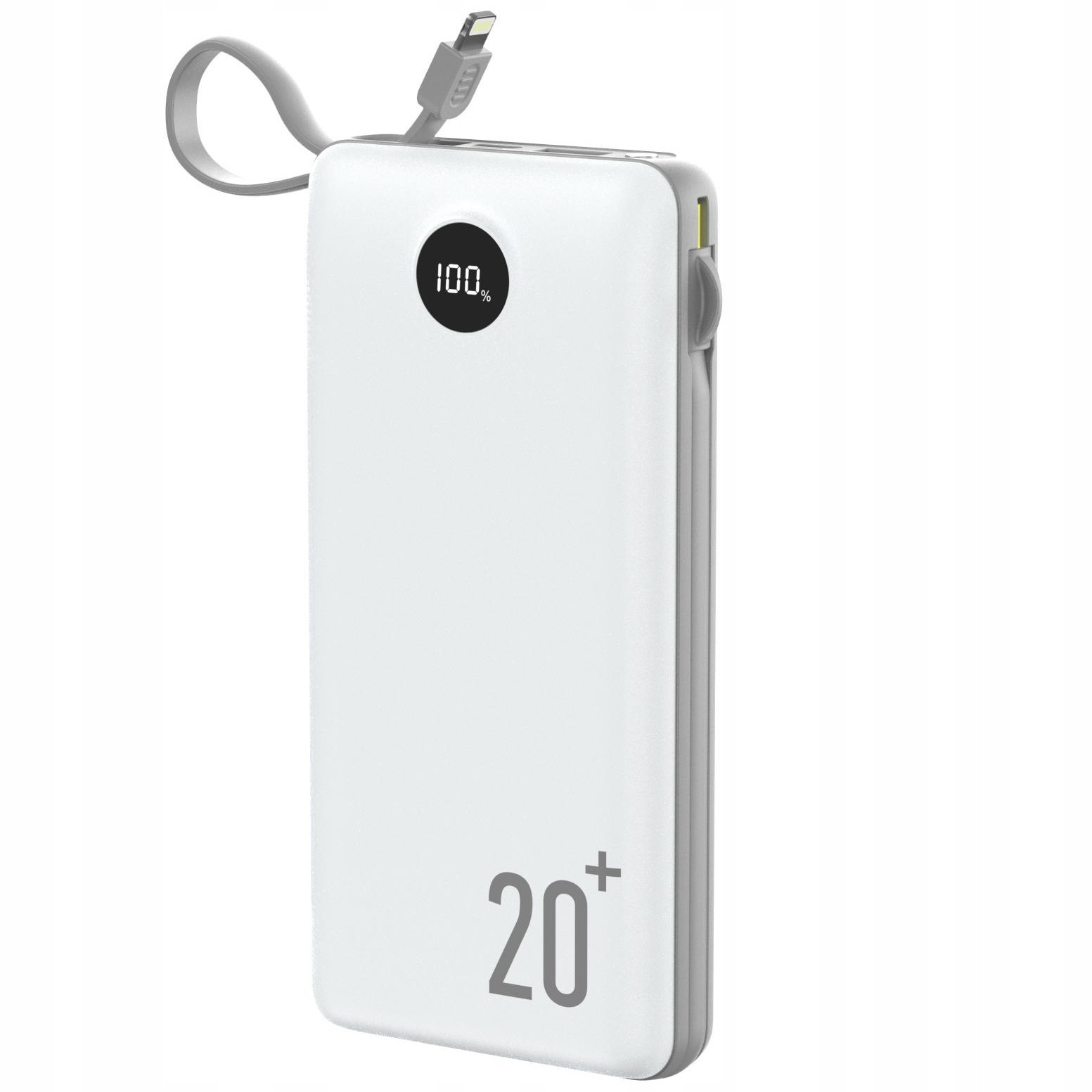 2x Powerbank 20000mAh Usb 2x Usb-c iPhone Lightning